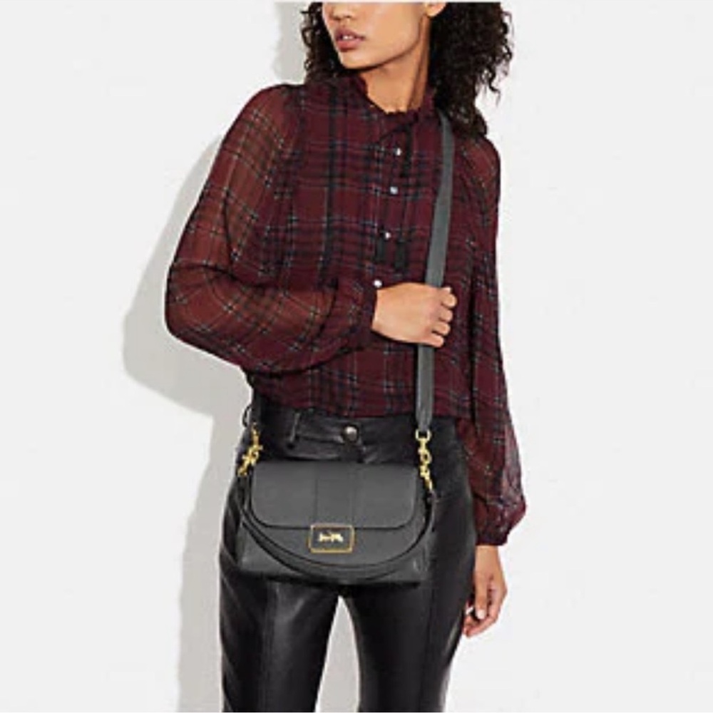 NEW- Authentic Coach Gray Leather Shoulder Bag, Brand New!!! - Picture 3 of 8